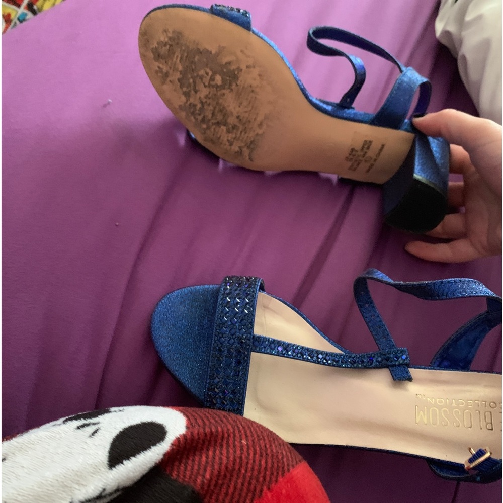 Blue Rhinestone Shoes - Picture 3 of 4